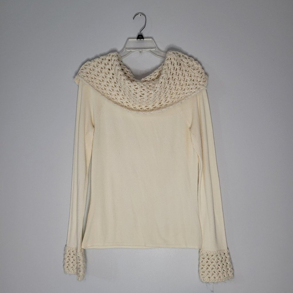 Frost, L, cream Sweater top